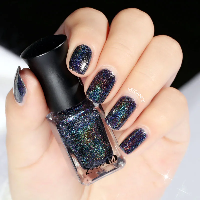 2017 New Holographic Holo Glitter Nail Polish Varnish Hologram Effect
