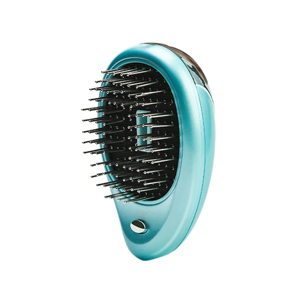 Portable Electric Ionic Hairbrush Anti Hair Loss Magnetic Massage Comb Hair Growth Comb Hair Brush Mini Straight Hair Comb