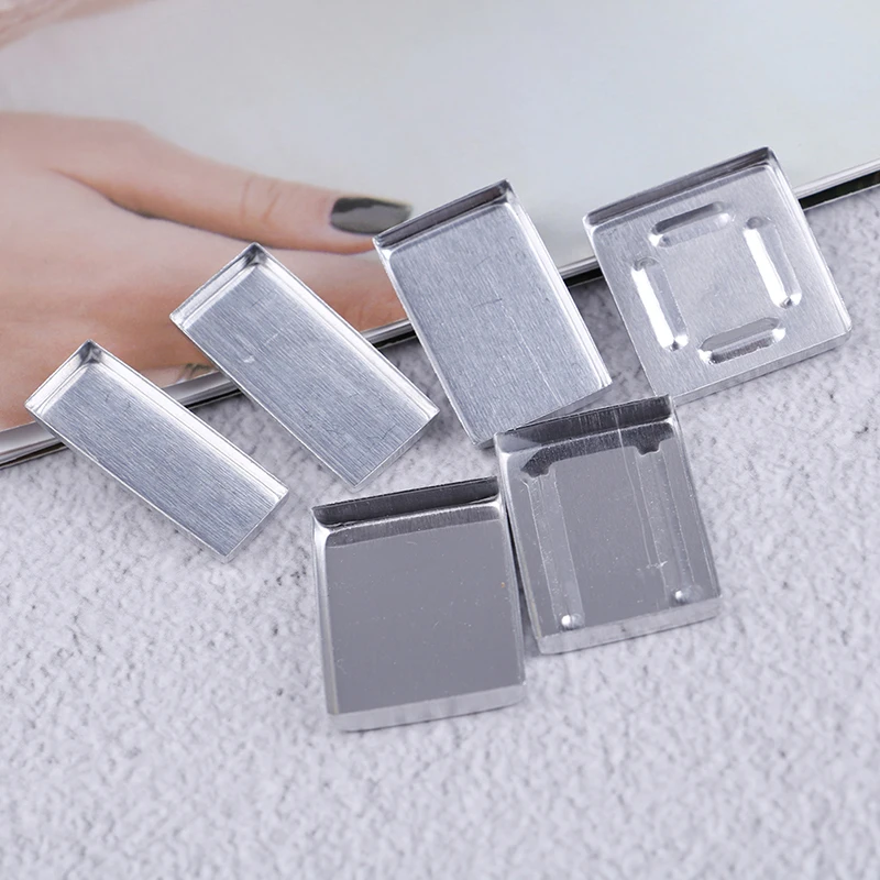 

10pcs/set Square Empty Eyeshadow Pans Aluminum Makeup Pigment Palette Powder Storage Case DIY Cosmetic Tools