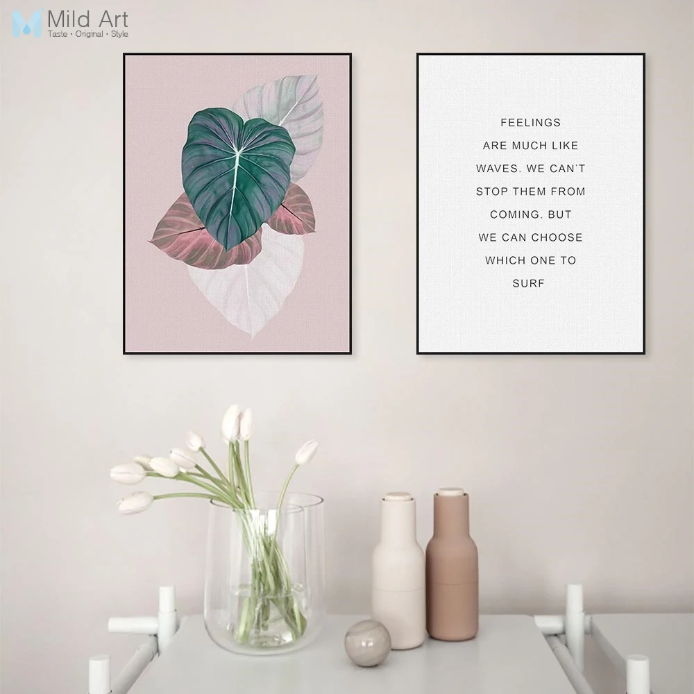 aliexpress  buy pink green leaves minimalit inspire