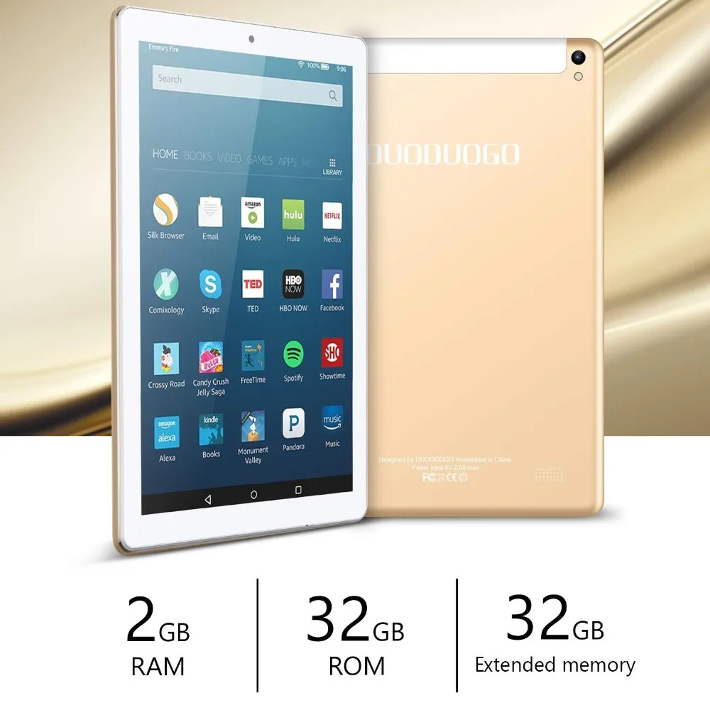 DUODUOGO G12 Call Tablet Mobile Phone Android 7.0 10.1