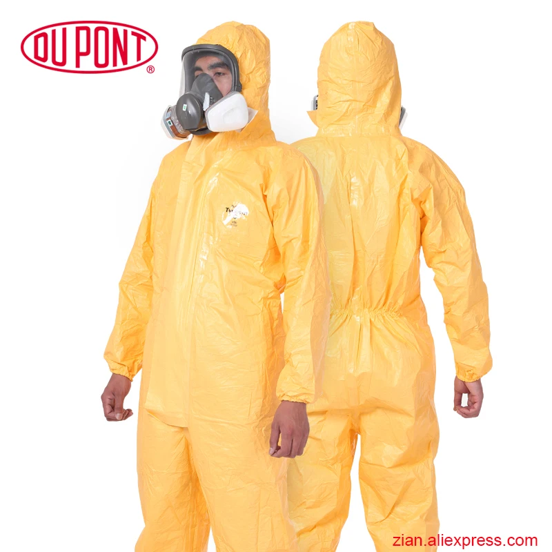 DuPont Type 3 Chemical Protective Clothing Barrier Suit for High Concentration Inorganic Strong Acid Alkali Biological Agents