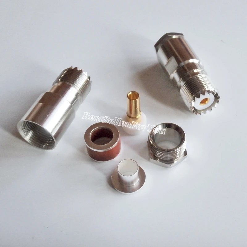 1 шт. СВЧ гнездо SO239 SO 239 зажим для RG8 RG213 RG165 LMR400 кабель RF разъем|clamp connector|clamps forclamping