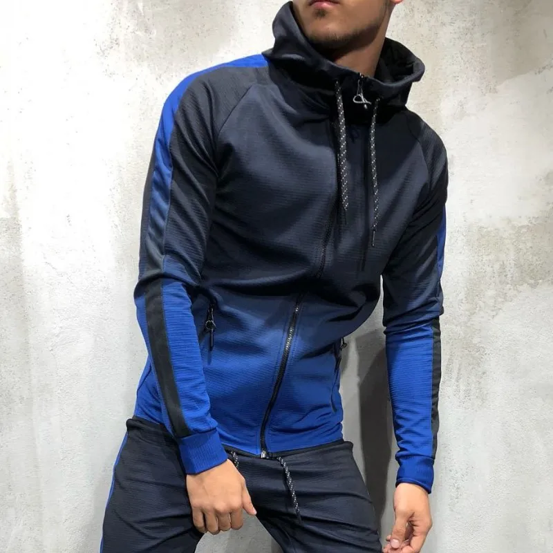 ZOGAA Men's Sportswear Two Piece Set Mens Casual Hooded Sports Wear Men's Tracksuit Training Sweat Suit Men Track Suit M-3XL ZOGAA Men's Sportswear Two Piece Set Mens Casual Hooded Sports Wear Men's Tracksuit Training Sweat Suit Men Track Suit M-3XL