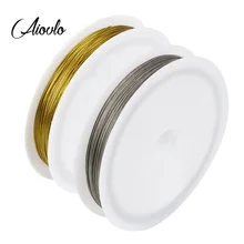 Aiovlo Tone Бисероплетение проволока покрытая из нержавеющей стали Tiger Tail аксессуары для Diy ожерелье браслет серьги ювелирные изделия