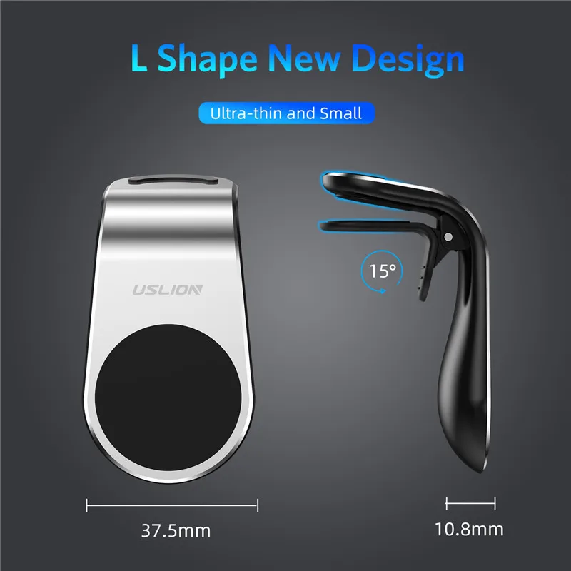 USLION Metall Magnetische Auto Telefon Halter Für Telefon In Auto Mobile Unterstützung für iPhone S