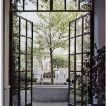 Стальные двери с окном стальные французские двери жилые стальные входные двери