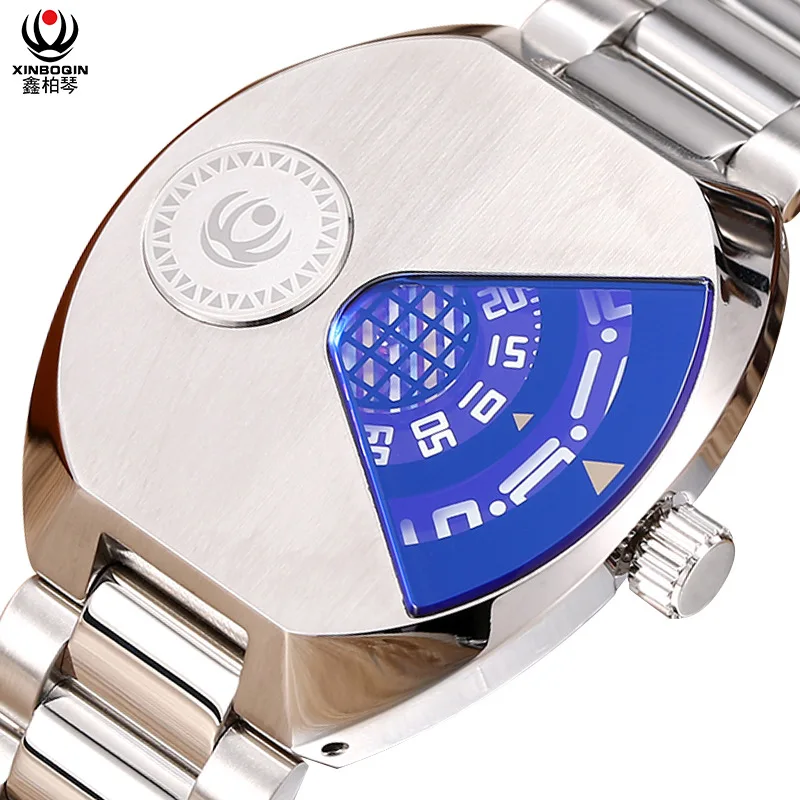 Student Watch Creative Waterproof Casual Fashion Personality Brand Watch Male Stainless Steel 50 Meters Waterproof male adolescents personality