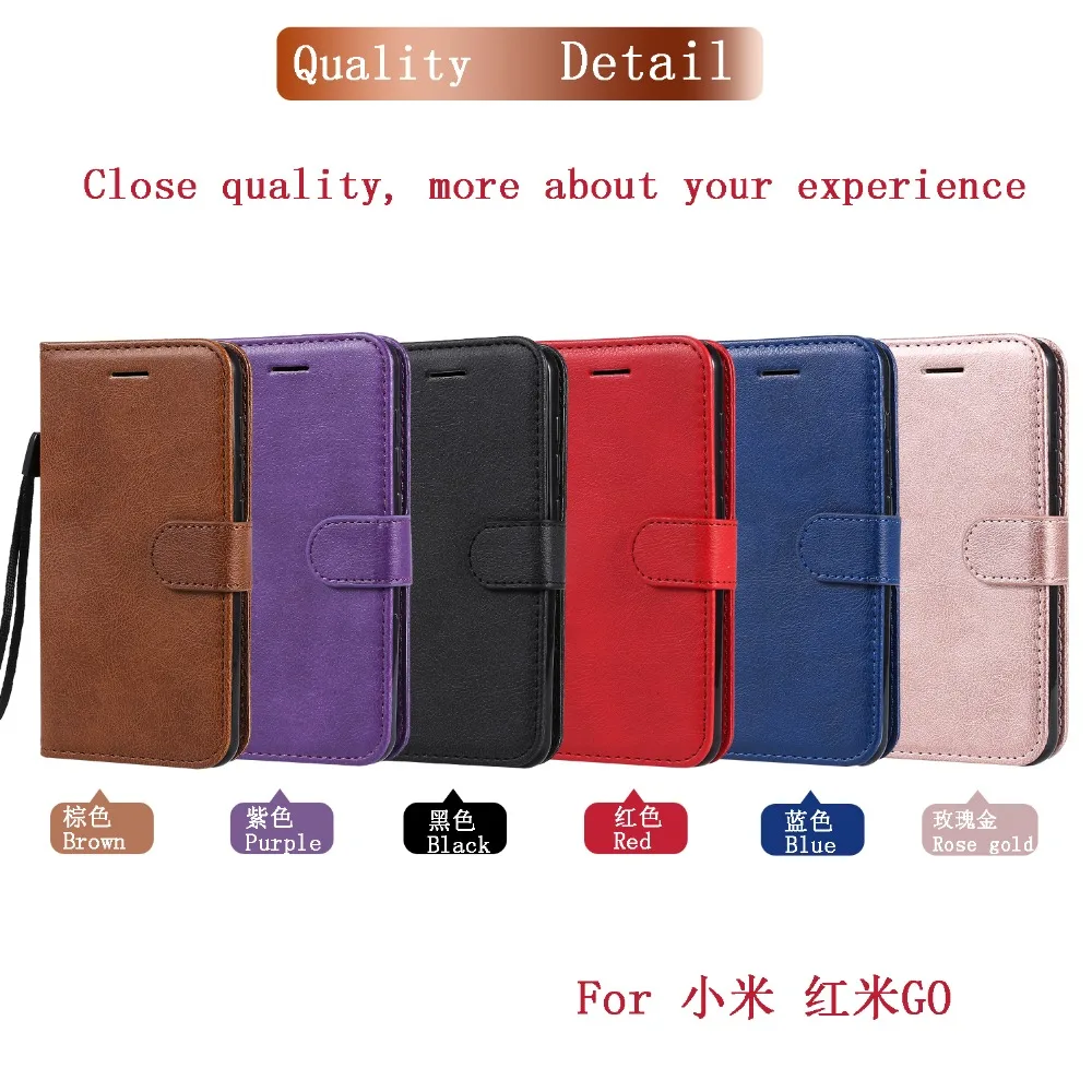 Флип-кожаный чехол для Funda Xiaomi Redmi GO, чехол для Coque Xiaomi Redmi GO, чехол-книжка, Кошелек, Чехол для мобильного телефона, сумка для женщин и мужчин