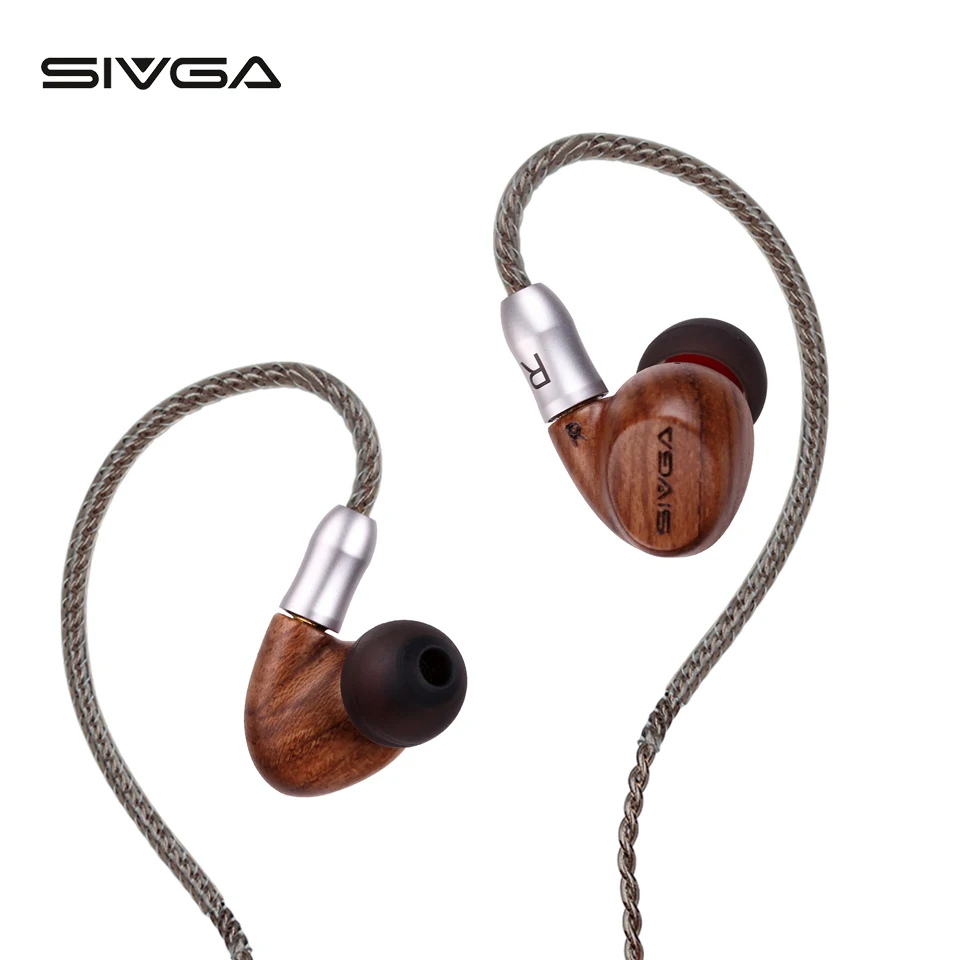 SIVGA SW001 деревянный наушник Hifi монитор 2 единицы сбалансированные арматурные