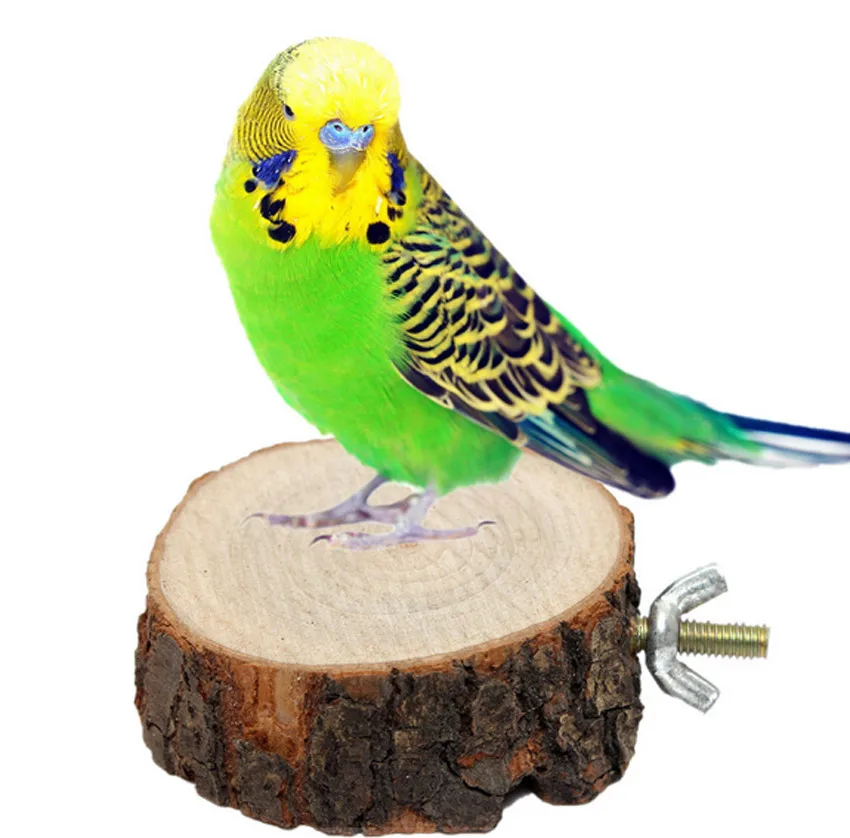 Круглый деревянный попугай птица жердочка для птиц платформа ПЭТ птица неподвижная стойка игрушка висячая клетка для птицы поставки