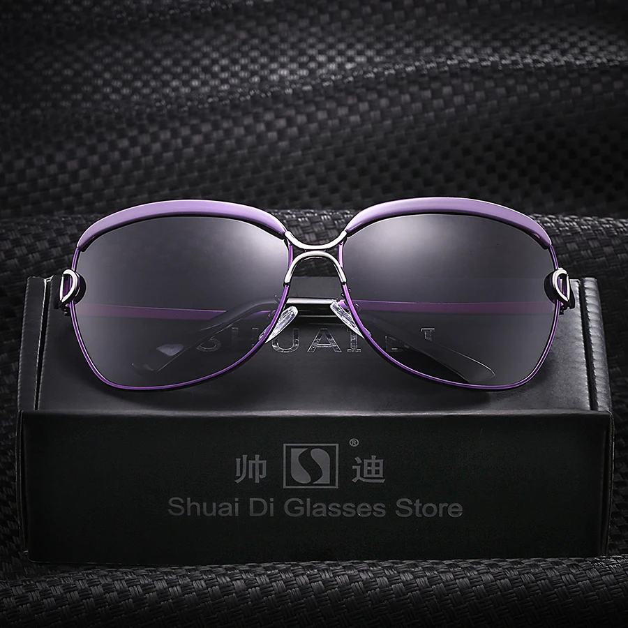 Для женщин Поляризованные солнцезащитные очки бренда класса «Люкс», дизайнерские крутые женские UV400 солнцезащитные очки, очки для вождения, Oculos De Sol Feminino