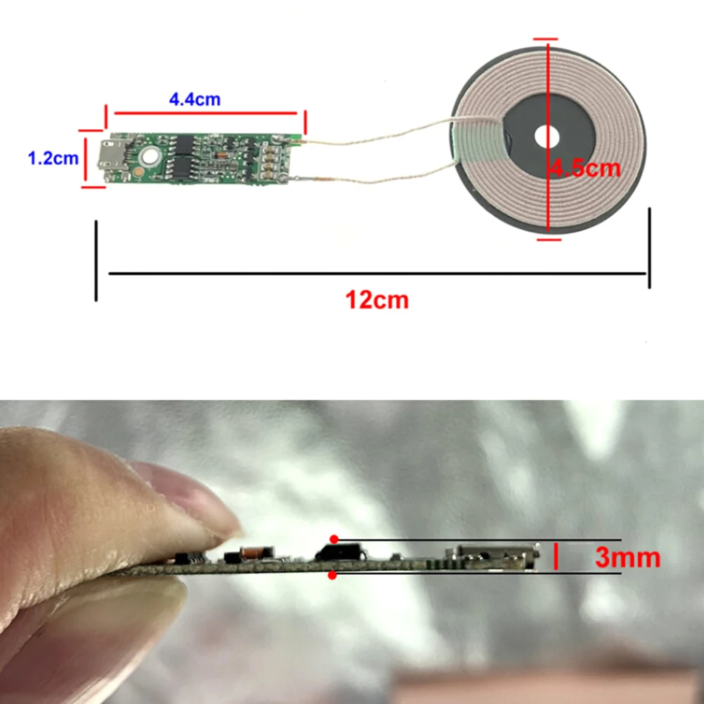 1 шт. универсальный портативный 5 Вт Qi Быстрая зарядка беспроводное зарядное устройство PCBA DIY стандартные аксессуары передатчик Модуль катушки печатная плата