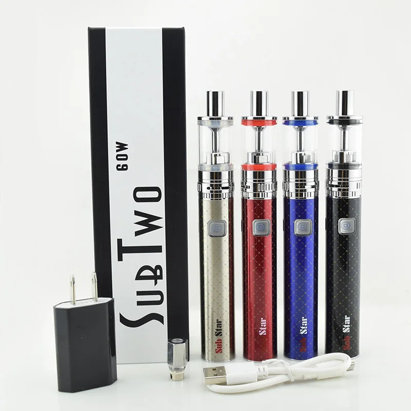 Electronic cigarette Sub two M22 vape kit 2200mAh 60W Sub ohm tank variable Voltage airflow control smoking vaporizer vapor