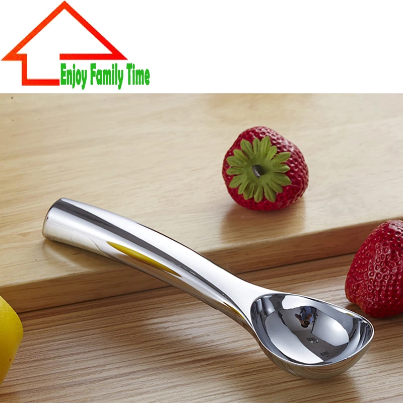 

High Quality 1 Pcs Ice Cream Spoon Tools Heavy Duty High Quality Zinc Alloy Non-Stick Anti-Freeze Ice Cream Dipper Scoop