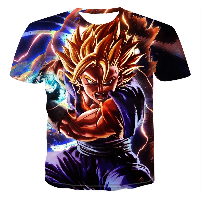 2019 новая 3D печать Аниме camisetas hombre manga corta mmoral kombat dragon ball футболка негабаритная