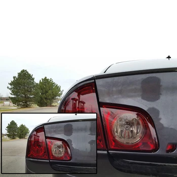 

Water resistant Light Taillight Film Fog Vinyl Wrap Sticker Trucks 30*180cm Black Universal
