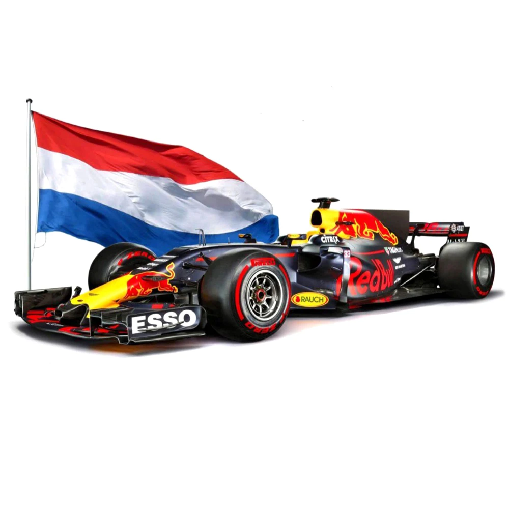 

Diamond Painting Full Square Drill 5D Daimond Embroidery"F1 Racing Car with Flag of The Netherlands"Cross Stitch Mosaic Art