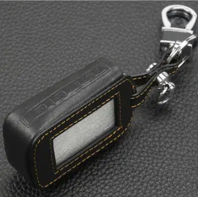 Jingyuqin 5 шт. дистанционный кожаный чехол для ключей, брелок для Starline E60 E61 E62 E90 E91, 2 способа, Автомобильная сигнализация, пульт дистанционного управления, брелок - Название цвета: yellowline