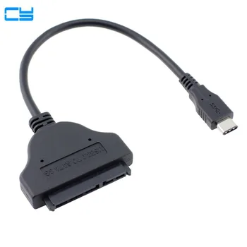 

Type C USB 3.1 USB-C Type-C Male to SATA 22 Pin 2.5" Hard disk driver SSD OTG Adapter Connector Cable 20cm SATA2 for Macbook