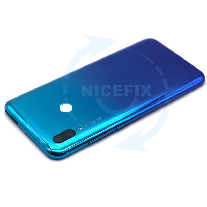 Для 6,2" huawei P Smart задняя крышка батарейного отсека Корпус задней двери+ рамка отпечатков пальцев+ стеклянная линза
