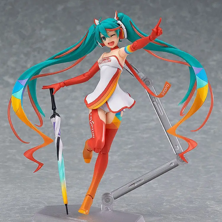 13.5 см Аниме Хацунэ Мику Figma милые сексуальные гонки фигурку Подвижная кукла