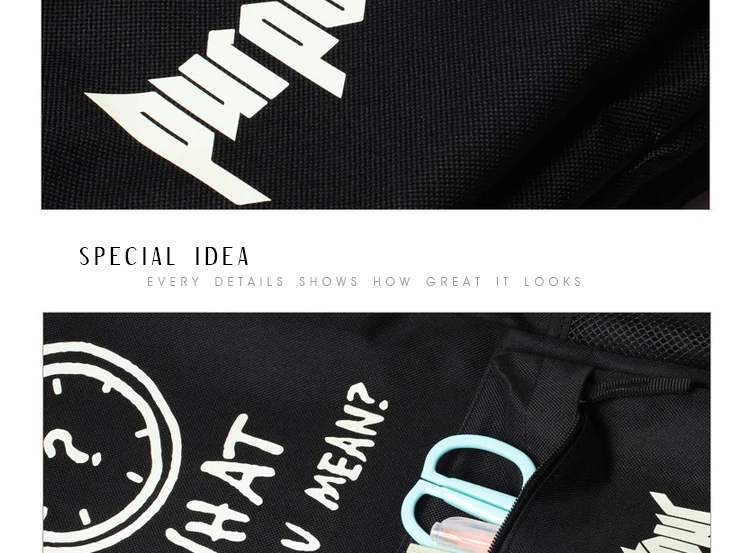 Backpack Justin Bieber Purpose School Bag for Children Students Shoulder Bag Black Mochila Men (16)