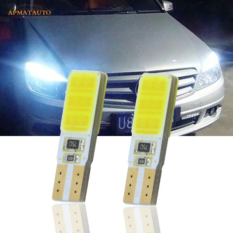 2x T10 W5W CANBUS светодиодные боковые парковочные огни габаритные лампы для Benz E200L E260L