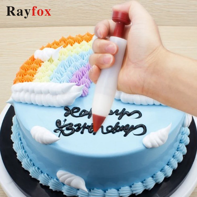 

Kitchen Accessories 1PC Cake Decoration Writing Pen Biaohua Gun Chocolate Decorating Cake Mold Cream Cup Pastry Baking Gadgets