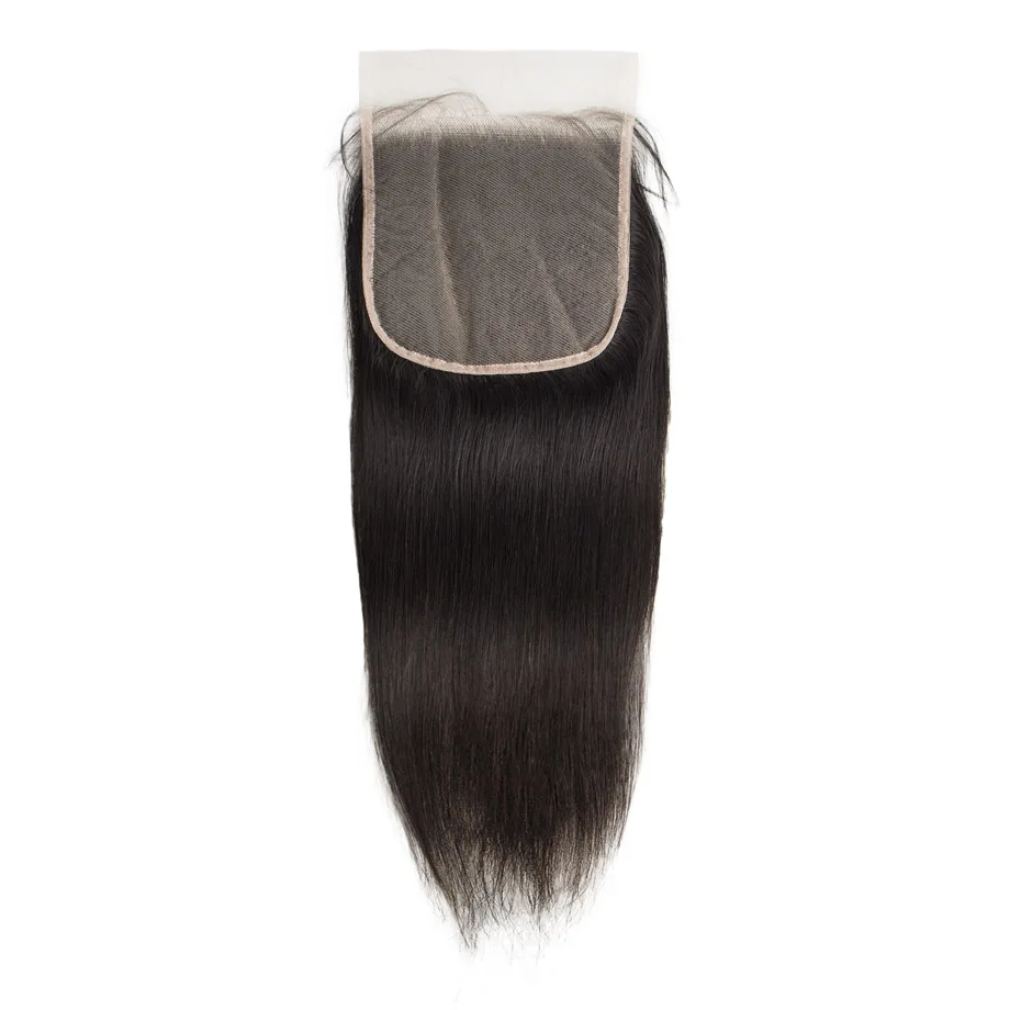 Бразильские человеческие волосы на шнуровке прямые 6X6 прозрачное кружево с предварительно выщипанными волосами remy волосы отбеленные узел - Цвет: Transparent Lace
