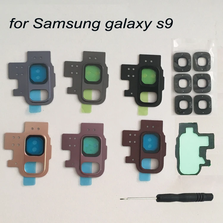 

For Samsung Galaxy S9 G960 G960F G960FD G960U Original Phone Housing New Back Camera Glass Lens Rear Camera Safety Glass + Tools