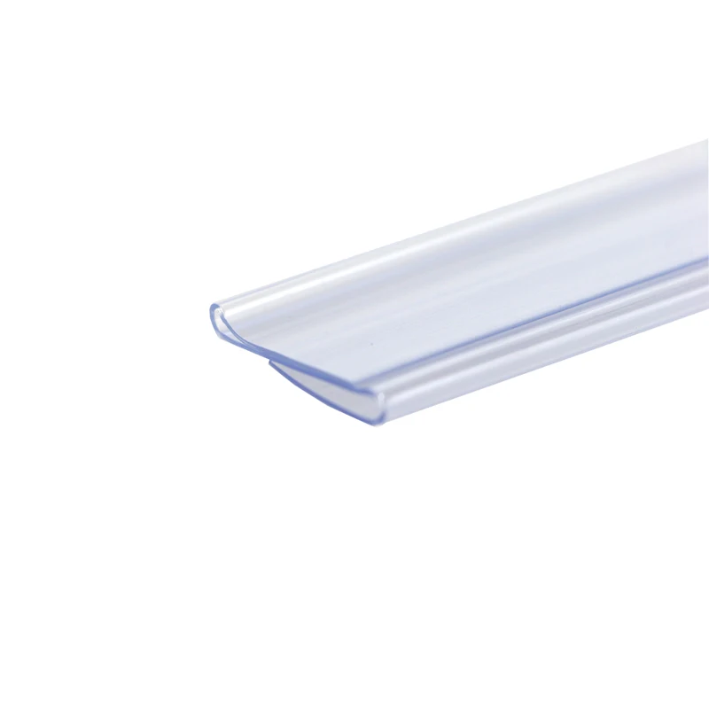 3.2*60cm N S shape PVC label holder clip strip shelf protection