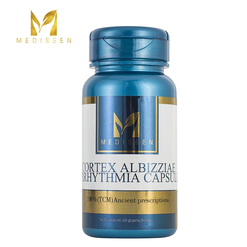 

Mediseen Cortex albizziae Arrhythmia capsule, Cure Palpitation and chest tightness, Cure Shortness of breath and dryness, 50pcs