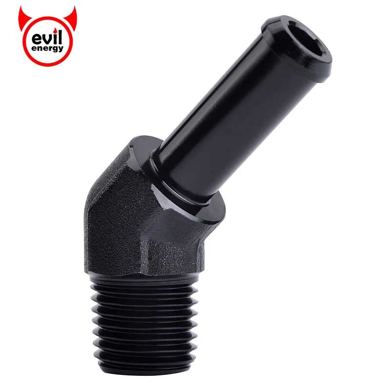 Шлангы для сосков evil energy 1/4 &quotNPT Male to 3/8&quot шлангы переходник на 45 градусов черный