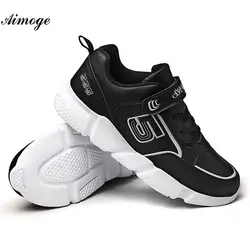 2018 Aimoge корзина Garcon Enfant корзина Fille Chaussure Спорт Баскетбол обувь для девочек Детская спортивная обувь для мальчиков дышащие кроссовки