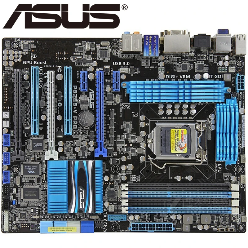 Asus P8Z68 V PRO настольная материнская плата Z68 Socket LGA 1155 i3 i5 i7 DDR3 32G ATX UEFI BIOS оригинальная