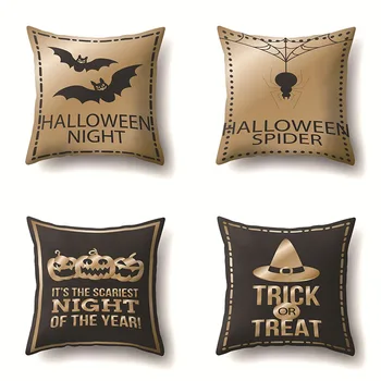

Halloween Pillows Cover Decor Halloween Pillow Cases Linen Sofa Pumpkin ghosts Cushion Cover Home Decor Dropshipping