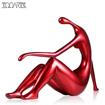 

Tooarts Sculpture Reclining Woman Fiberglass Sculpture Home Decoration Delicate Baking Paint Elegant Shape For Home Office