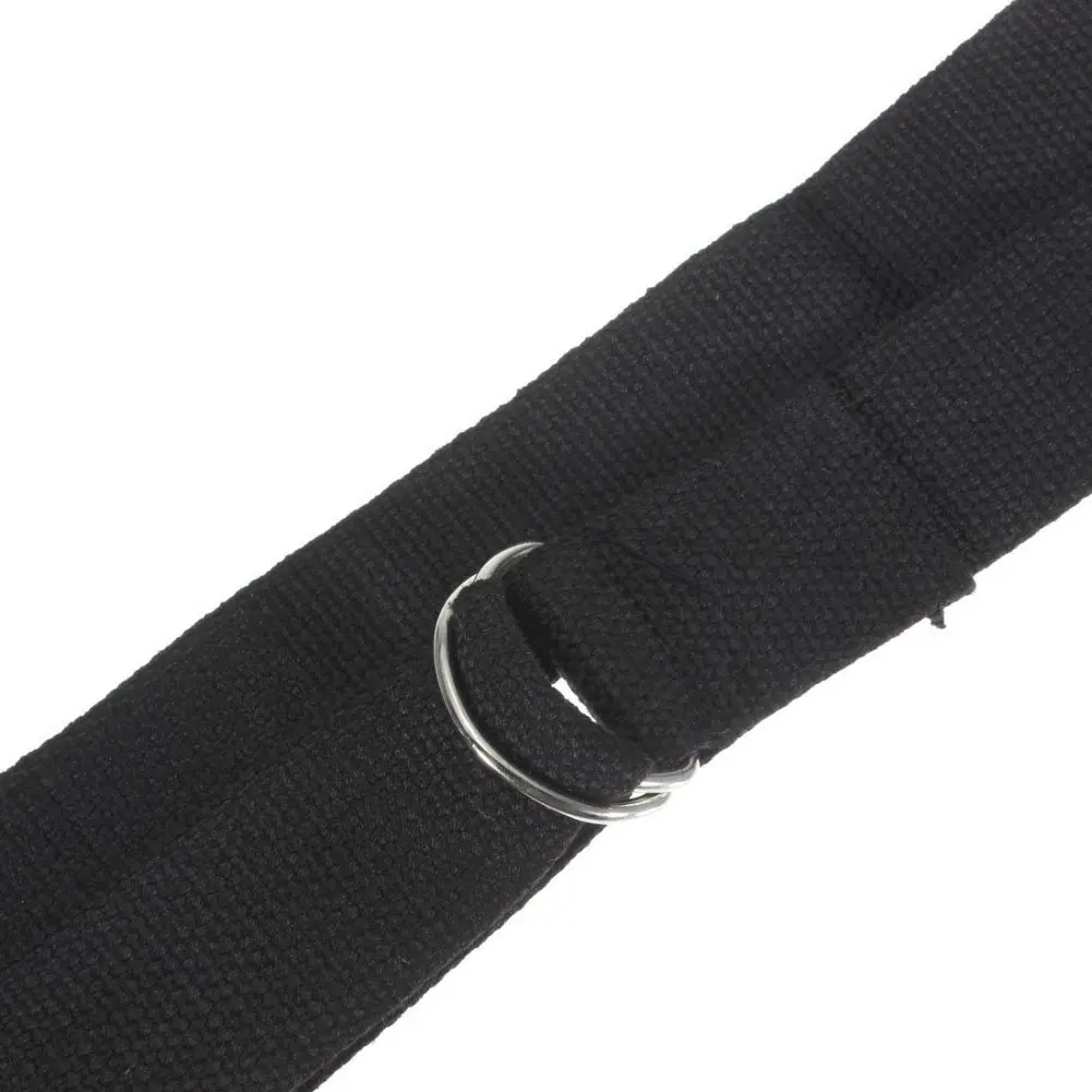 black yoga strap