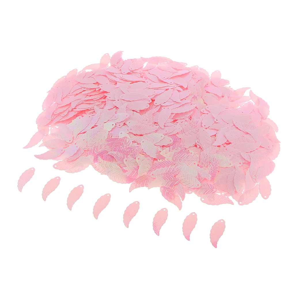Bag of 1100Pcs DIY Loose Leaf Sequins Glitter Paillette Spangles Lentejuelas for Sewing Bag Wedding Dress Craft Cross Stitch