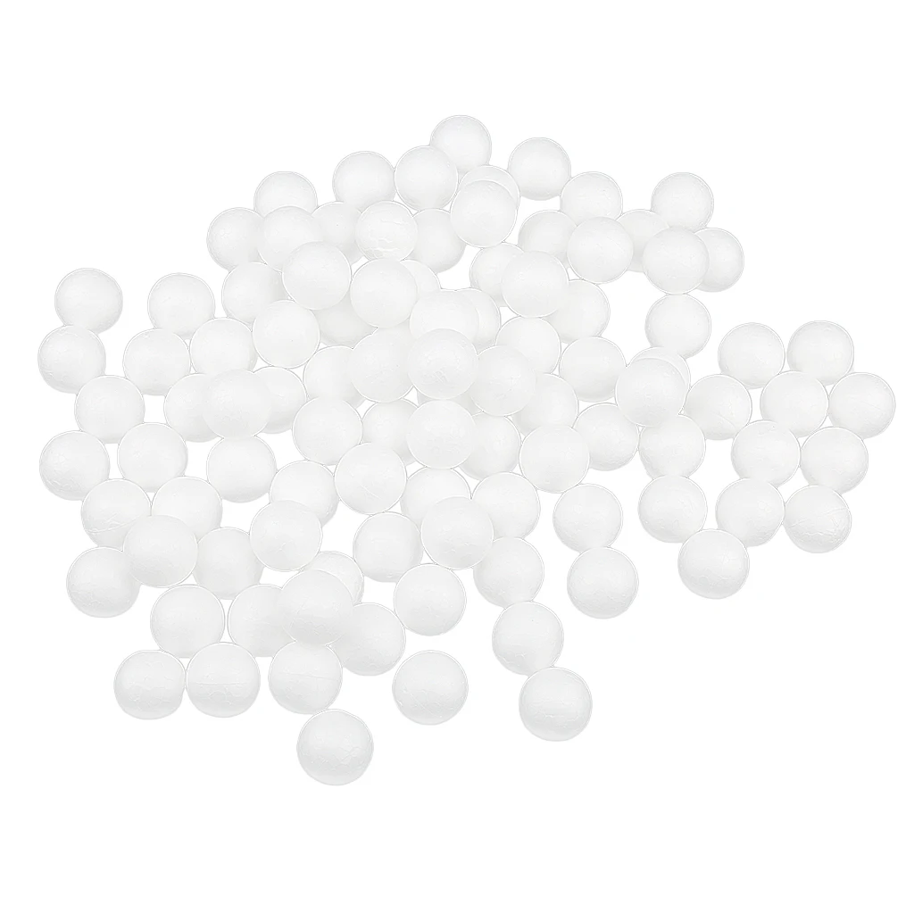200 pcs Modelling Craft Polystyrene Foam Balls Styrofoam Spheres Kids Craft 30mm
