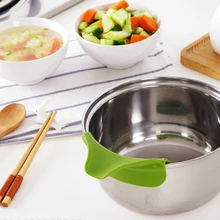 1 шт. Новые портативные кастрюли герметичная кухонная силиконовая воронка кухонные инструменты случайных цветов