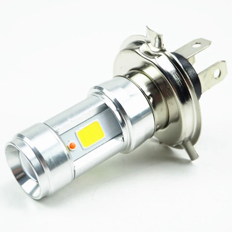 

H4 Led Motorcycle Headlight Bulbs COB Led 18W 3500LM Hi Lo Lamp Scooter ATV Moto Accessories Fog Lights For Suzuki