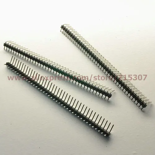PHISCALE 30 шт. 1x40 pin 2 54 мм правый угол 90 градусов Однорядный штыревой разъем к