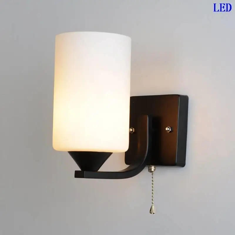 Декоративный бра Lampara De Techo Colgante современный промышленный светильник Wandlamp Aplique Luz сравнению для дома настенный светильник для спальни - Цвет абажура: Number  1