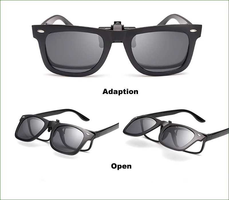 SGC04 винтажные стильные поляризованные солнцезащитные очки с зажимом для женщин и мужчин, очки ночного видения для рыбалки и путешествий
