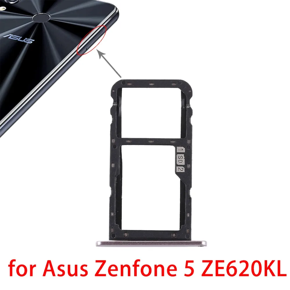 

New for Asus Zenfone 5 ZE620KLSIM Card Tray + SIM Card Tray / Micro SD Card Tray for Asus Zenfone 5 ZE620KL Replacement repair