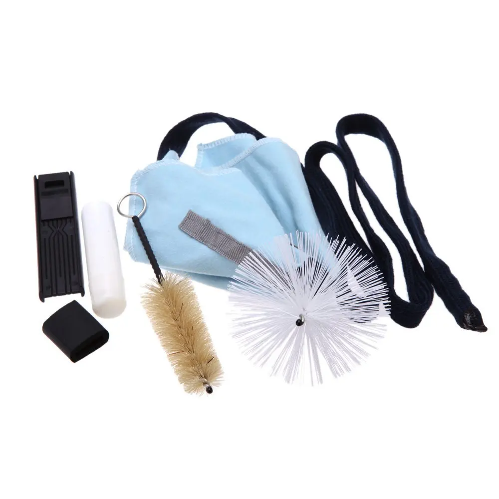 Professional Sax Saxophone Cleaning Cloth Tools With Brush Weighted
