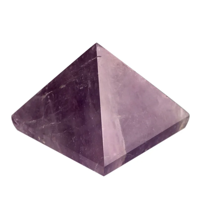 40*30 мм Натуральная пирамида из аметиста чакра камень «reiki» резные фэн-шуй Carfts украшения ТОЧКА исцеления кристалл камень Бесплатный мешочек