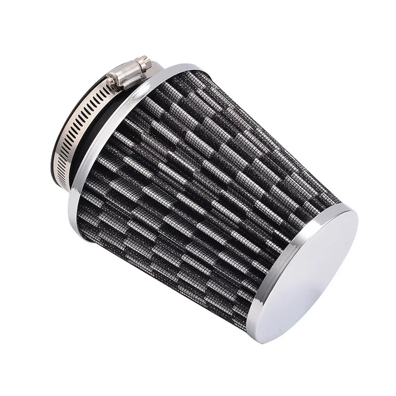 ﻿Buy Car Accessories Air Intakes Grey 76mm Cone Cold Air Intake Filters Online Cheap goolubuy